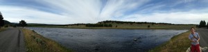 Panorama am Fluß